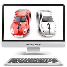 Load image into Gallery viewer, Computer Mouse | Porsche - Red - Silver