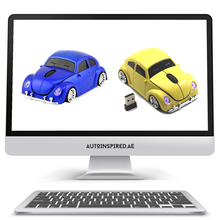 Load image into Gallery viewer, Computer Mouse | VW Beetle - Blue - Yellow