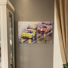 Load image into Gallery viewer, Wall Art | Canvas Print - Corvette v Ferrari
