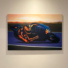 Load image into Gallery viewer, Wall Art | Canvas Print - Ducati Motorcycle - Black &amp; Orange
