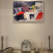 Load image into Gallery viewer, Wall Art | Canvas Print - Ayrton Senna McLaren
