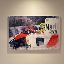 Load image into Gallery viewer, Wall Art | Canvas Print - Ayrton Senna McLaren
