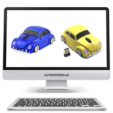 Load image into Gallery viewer, Computer Mouse | VW Beetle - Blue - Yellow
