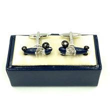 Load image into Gallery viewer, Cufflinks | Classic Racecar - Red - Blue
