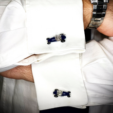 Load image into Gallery viewer, Cufflinks | Classic Racecar - Red - Blue
