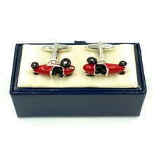 Load image into Gallery viewer, Cufflinks | Classic Racecar - Red - Blue
