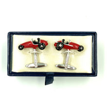 Load image into Gallery viewer, Cufflinks | Classic Racecar - Red - Blue

