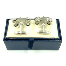 Load image into Gallery viewer, Cufflinks | Classic Racecar - Silver
