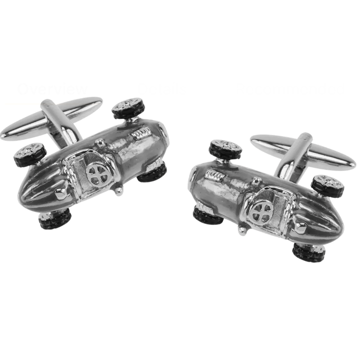 Cufflinks | Classic Racecar - Silver