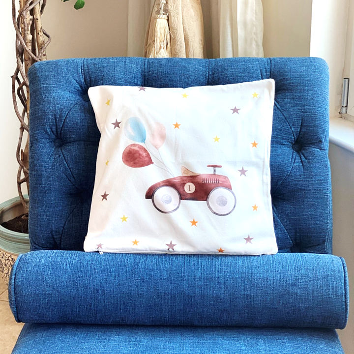 Cushion Cover | Baby Racer Ivory & Brown