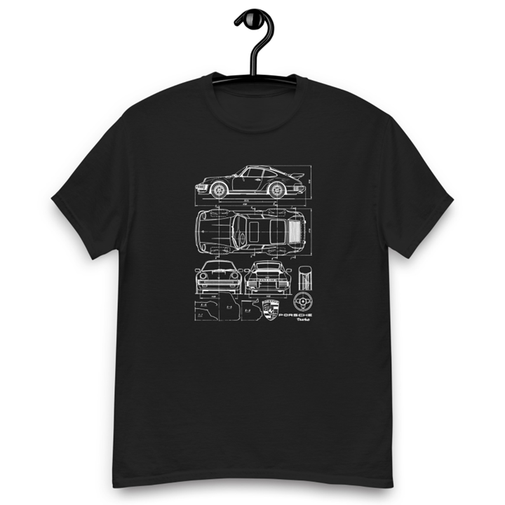 T-Shirt | Porsche 911 Blueprint