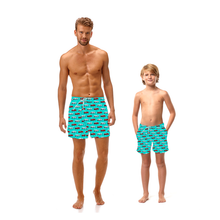 Load image into Gallery viewer, Swim Shorts | &#39;Californian Cobras&#39; – Blue
