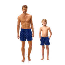 Load image into Gallery viewer, Swim Shorts | &#39;F1 Race Day&#39; – Blue
