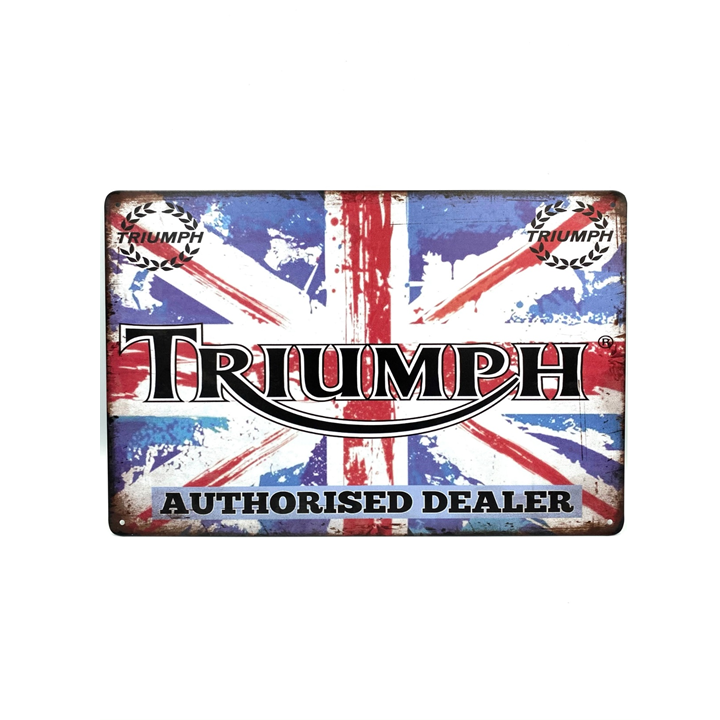 Vintage Sign | Triumph Union Jack