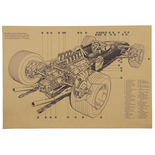 Load image into Gallery viewer, Wall Art | Retro Cutaway Drawing Lotus
